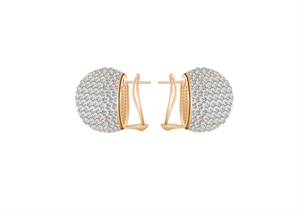 Rose Gold Plated | Clip Earrings